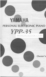 Yamaha YPP-35 Manuale d'uso