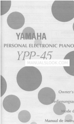 Yamaha YPP-45 Manual do Proprietário