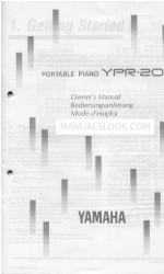 Yamaha YPR-20 Посібник користувача