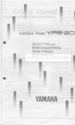 Yamaha YPR-20 Посібник користувача