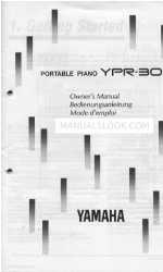 Yamaha YPR-30 Manuale d'uso