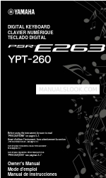 Yamaha YPT-260 Manual do Proprietário