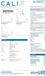 CALI alumLEDs ALS500T-SWM-TB Instrukcja instalacji