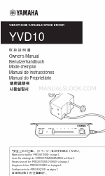 Yamaha YVD10 Manuale d'uso