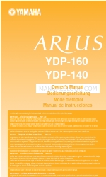 Yamaha Arius YDP-160 Owner's Manual