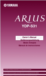 Yamaha Arius YDP-S31 Benutzerhandbuch