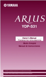 Yamaha Arius YDP-S31 Benutzerhandbuch