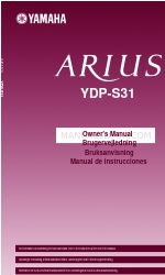 Yamaha Arius YDP-S31 (Dänisch) Benutzerhandbuch