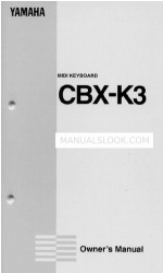 Yamaha CBX-K3 Owner's Manual