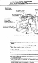 Yamaha Electone HX-5 Assembling Instruction Manual