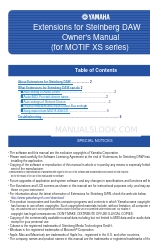 Yamaha Motif-Rack XS Software-Handbuch