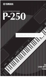 Yamaha P-250 Datenliste