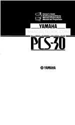 Yamaha PortaSound PCS-30 Manual do Proprietário