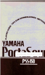 Yamaha PortaSound PSS-150 Anleitung zum Spielen