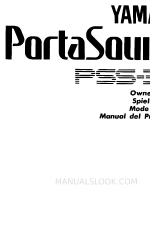 Yamaha PortaSound PSS-30 Benutzerhandbuch