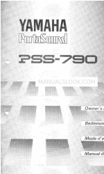 Yamaha PortaSound PSS-790 (Spaans) Gebruiksaanwijzing