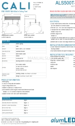 CALI alumLEDs ALS500T-RMW-MI Installationsanleitung Handbuch