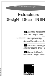 aldes DESIGN Manual de instrucciones de montaje