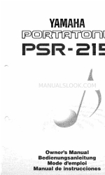 Yamaha Portatone PSR-215 (Mode D'emploi