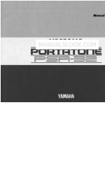 Yamaha PortaTone PSR-32 Руководство пользователя