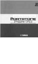 Yamaha PortaTone PSR-70 Посібник користувача