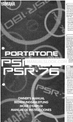 Yamaha PortaTone PSR-75 (tedesco) Istruzioni per l'uso