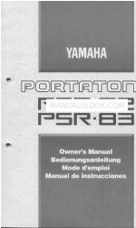 Yamaha PortaTone PSR-82 Посібник користувача