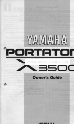 Yamaha Portatone X3500 Benutzerhandbuch