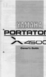 Yamaha Portatone X4500 Manual do Proprietário