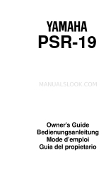 Yamaha PortaTonee PSR-19 Руководство пользователя