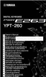 Yamaha PSR-E263 Owner's Manual