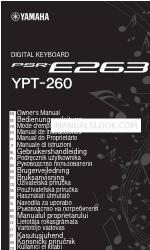 Yamaha PSR-E263 Owner's Manual