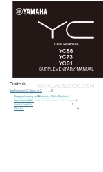 Yamaha YC61 Manuale supplementare