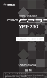 Yamaha YPT-230 Panduan Pemilik