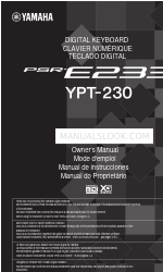 Yamaha YPT-230 Panduan Pemilik