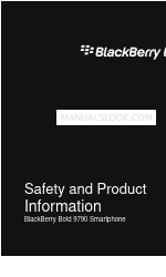 Blackberry Bold 9790 Safety And Product Information