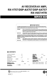 Yamaha DSP-AX757 Service-Handbuch