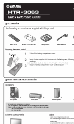 Yamaha HTR-3063BL Manual de consulta rápida