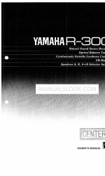 Yamaha R-300 Panduan Pemilik