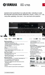 Yamaha RXV765 - RX AV Receiver Buletin Produk