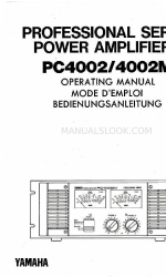 Yamaha 4002M Bedieningshandleiding