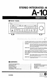 Yamaha A-1020 Manual de servicio