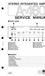 Yamaha A-460 Manual de serviço