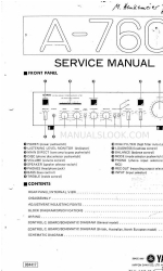 Yamaha A-760 Manual de serviço