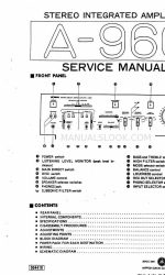 Yamaha A-960 Manuel d'entretien