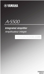 Yamaha A-S300 Owner's Manual