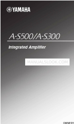 Yamaha A-S300 Owner's Manual