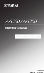 Yamaha A-S300 Owner's Manual