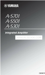 Yamaha A-S301 User Manual