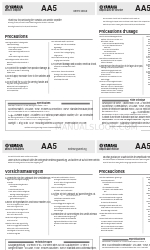 Yamaha AA5 Manual del usuario